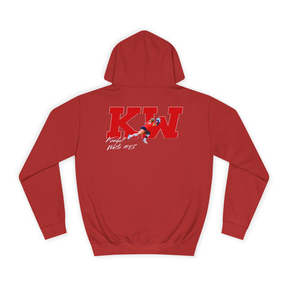 Kendall White Big Initials Premium Hoodie