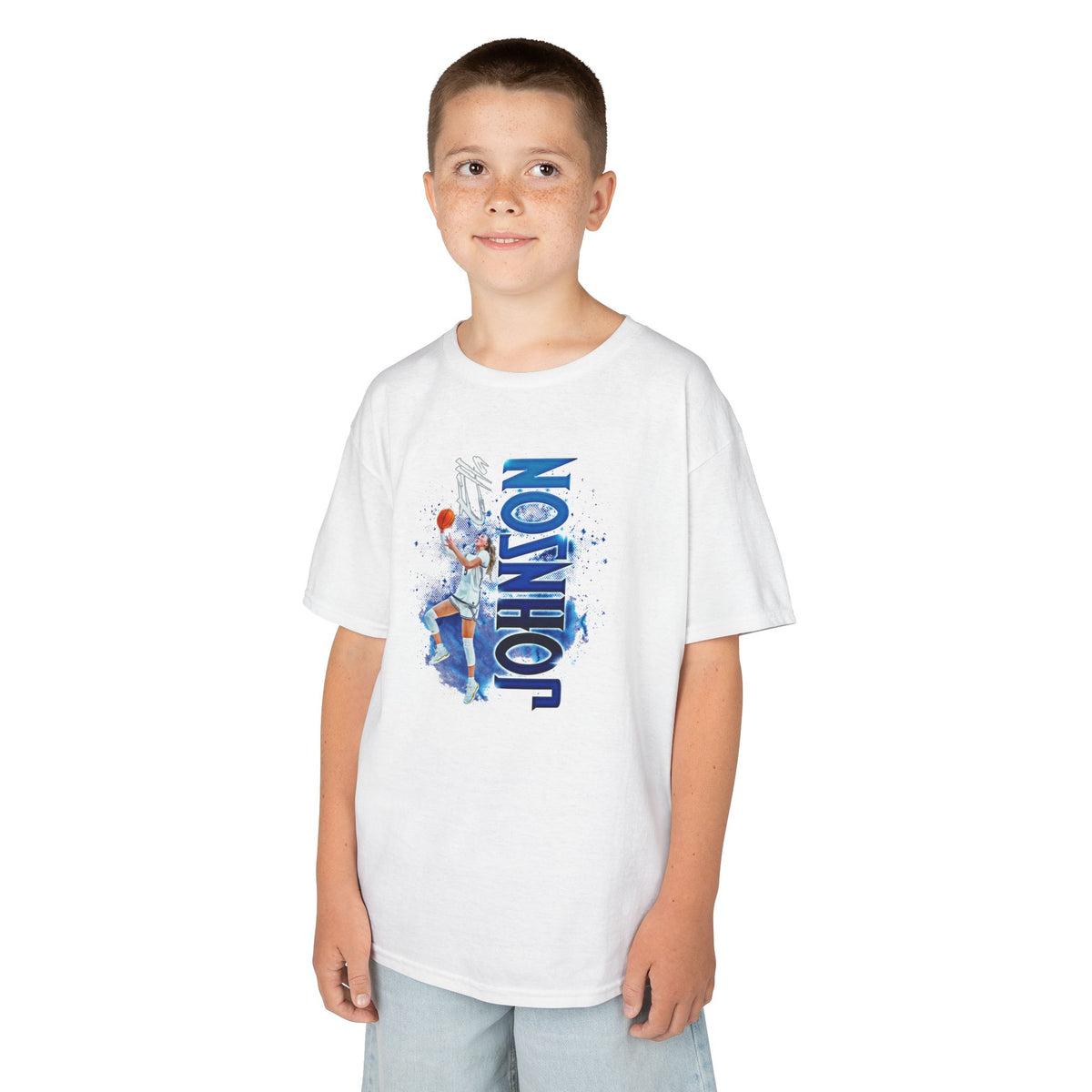 Ella Johnson Vertical Name Kids Tee