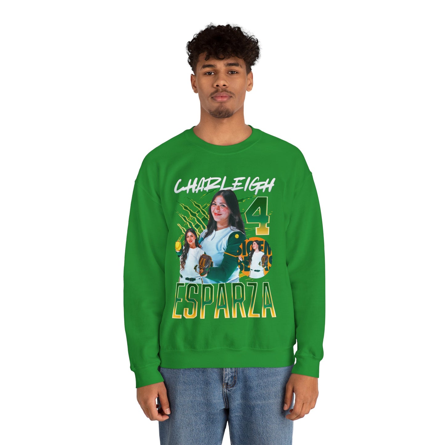 Charleigh Esparza White & Colored Combo Crewneck Sweatshirt