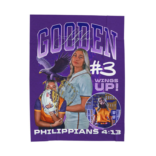 Skylar Gooden Last Name Highlight 60"-80" Plush Blanket