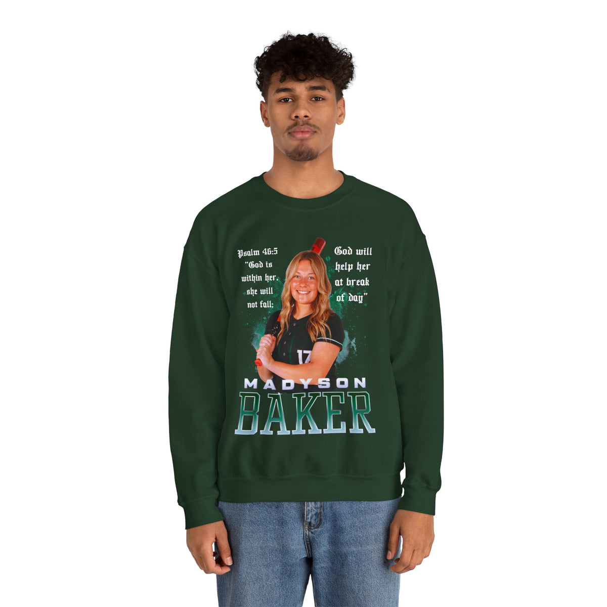 Madyson Baker Featured Quote Crewneck Sweatshirt