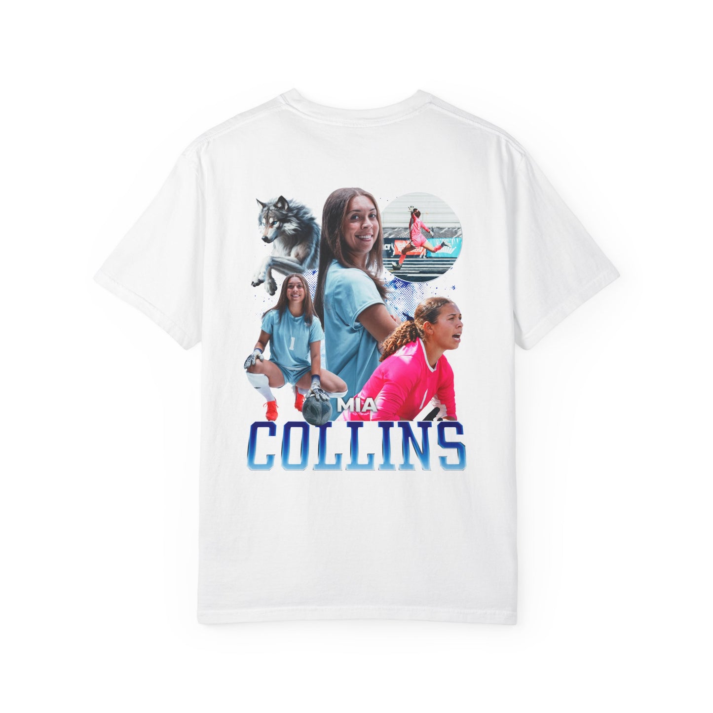 Mia Collins Logo Front & Back Premium Tee