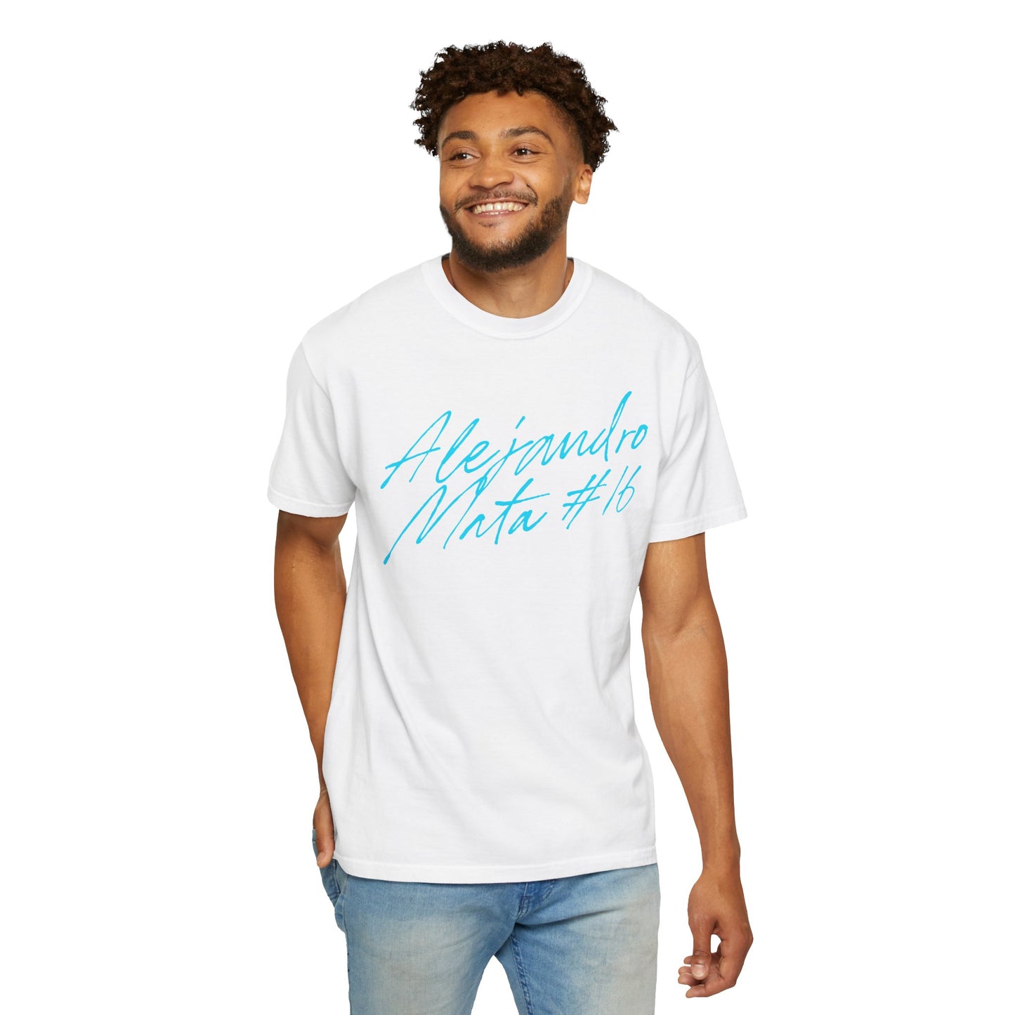 Alejandro Mata Cursive Name & Number Premium Tee
