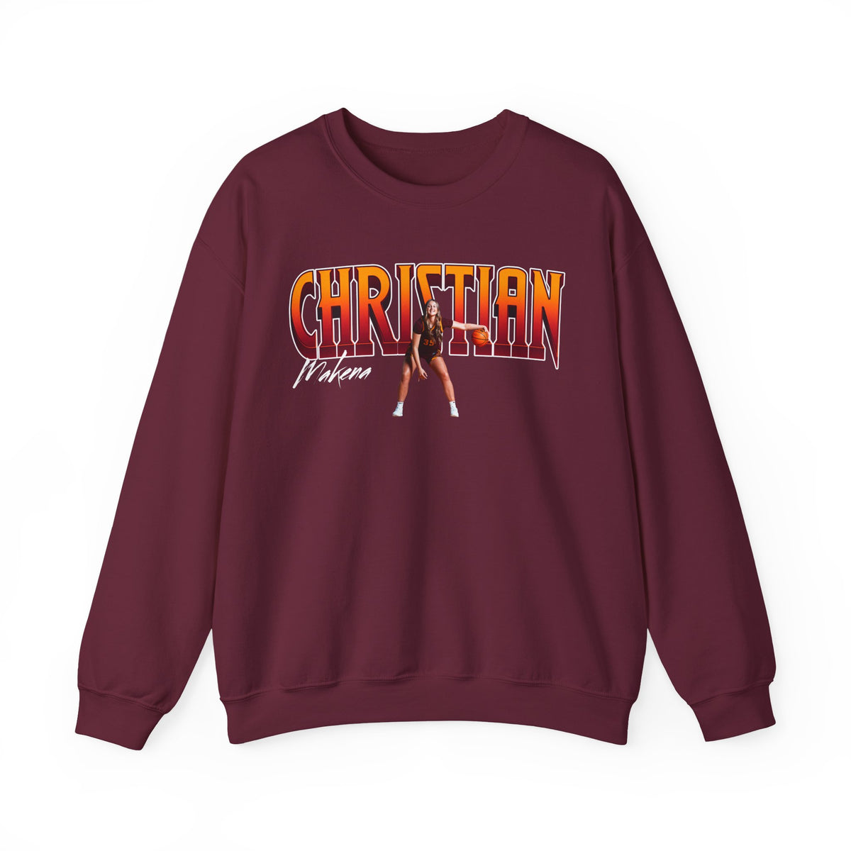 Makena Christian Big Last Name Crewneck Sweatshirt