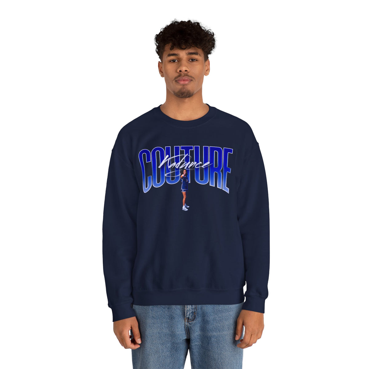 Kadynce Couture Big Last Name Crewneck Sweatshirt