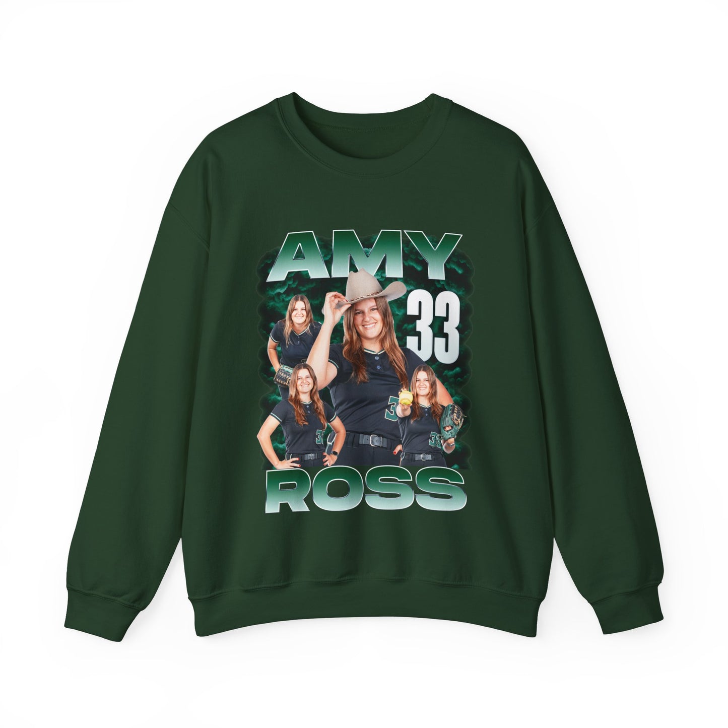 Amy Ross Single Color Combo Crewneck Sweatshirt