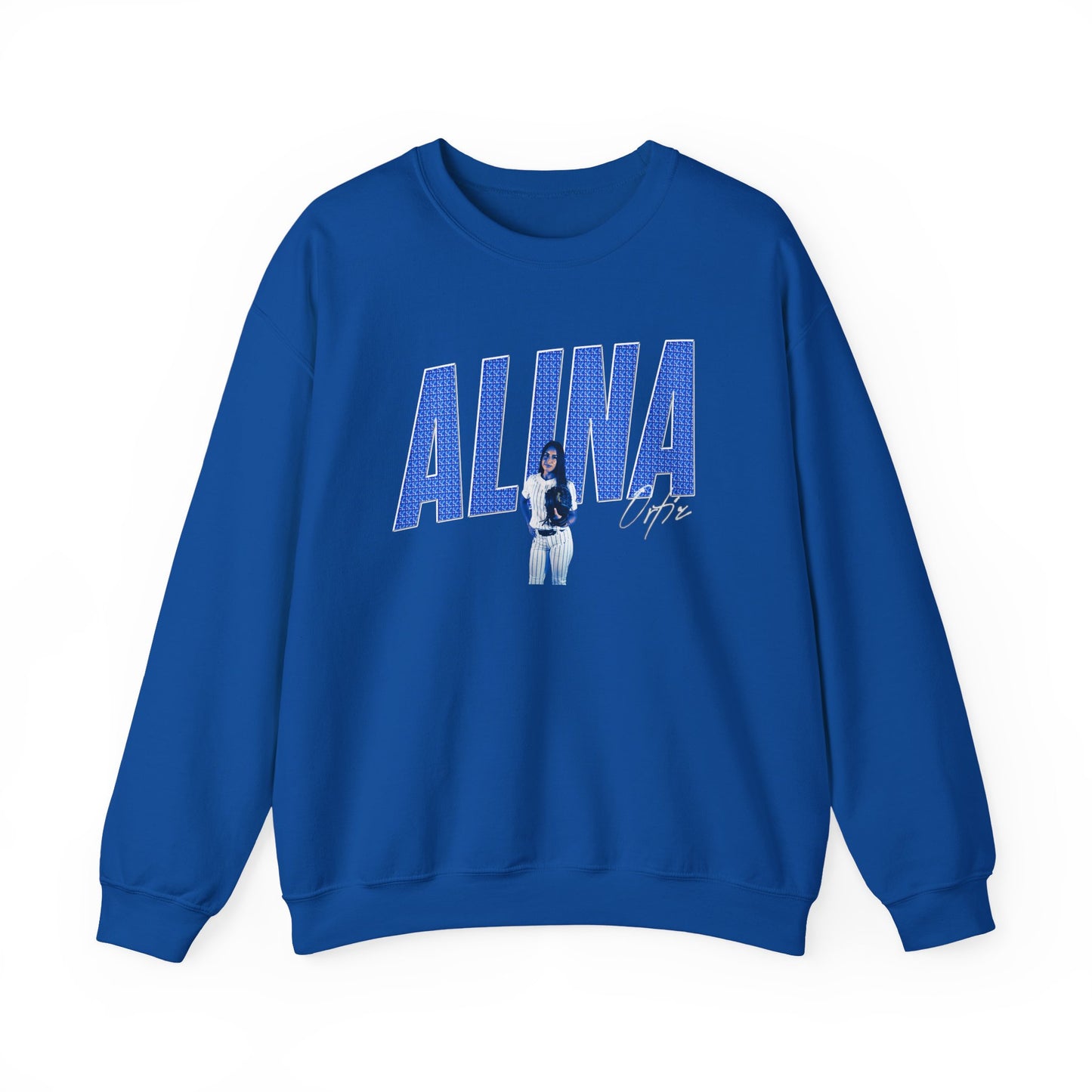 Alina Ortiz Cursive Combo Colored Crewneck Sweatshirt