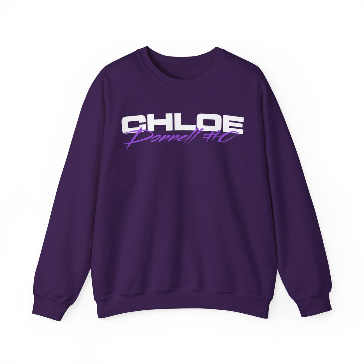 Chloe Donnell Cursive Name & Number Crewneck Sweatshirt