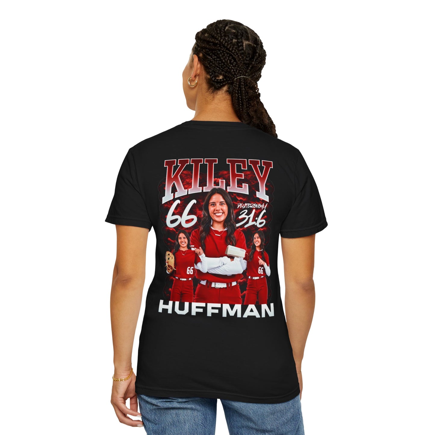 Kiley Huffman Logo Front & Back Premium Tee