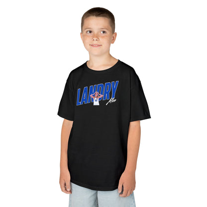 Landry Allen Cursive Combo Colored Kids Tee