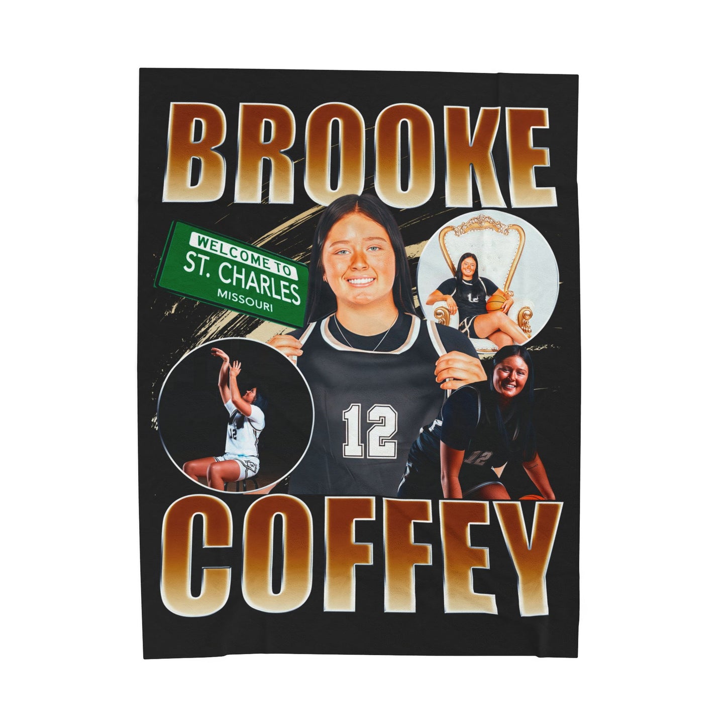 Brooke Coffey 60"-80" Plush Blanket