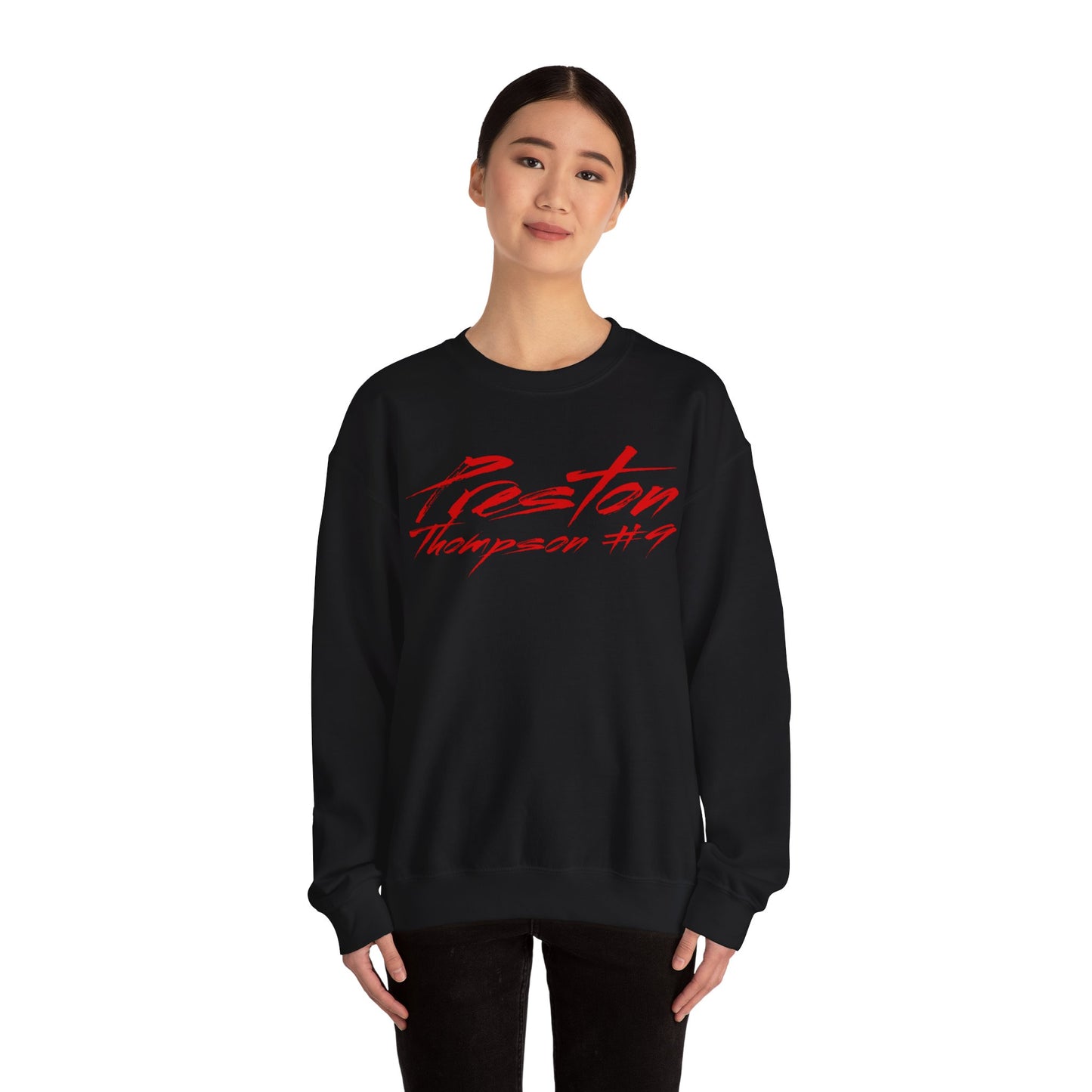 Preston Thompson Cursive Name & Number Crewneck Sweatshirt