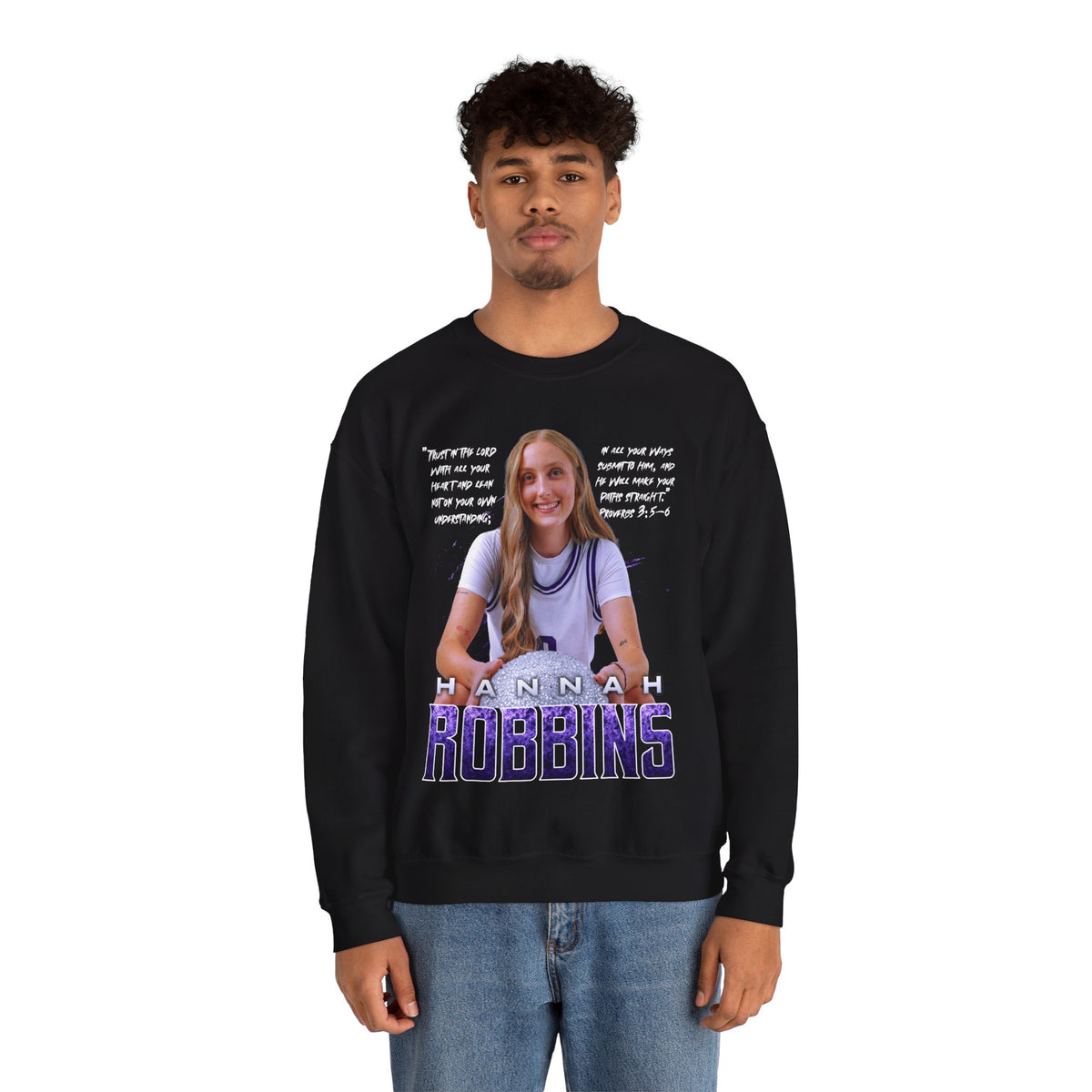 Hannah Robbins Featured Quote Crewneck Sweatshirt