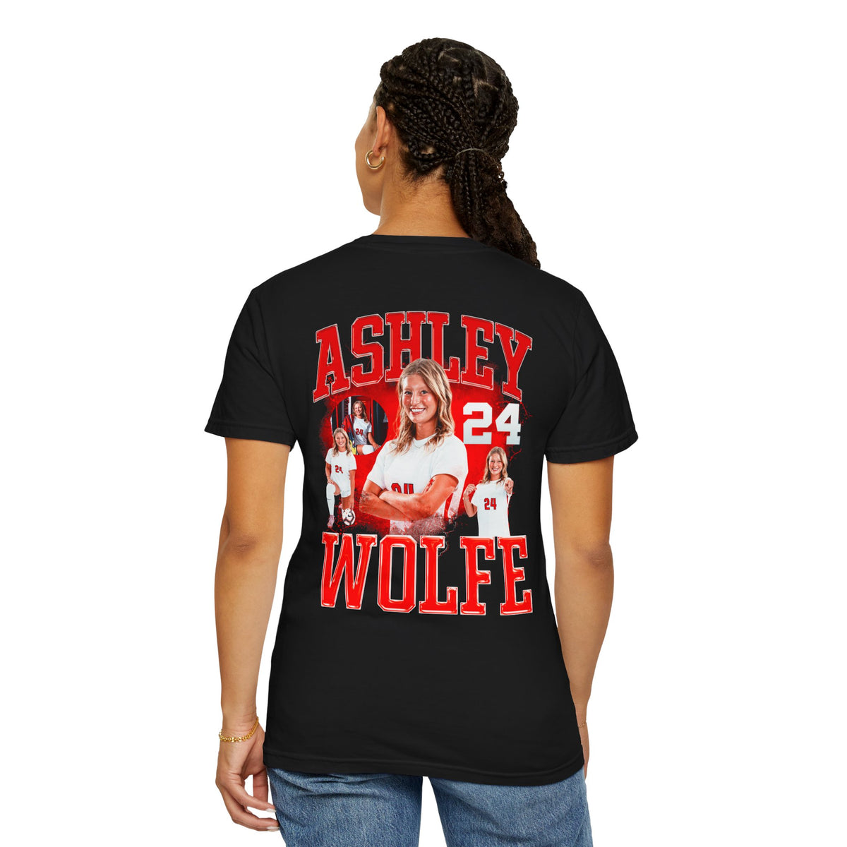 Ashley Wolfe Logo Front & Back Premium Tee