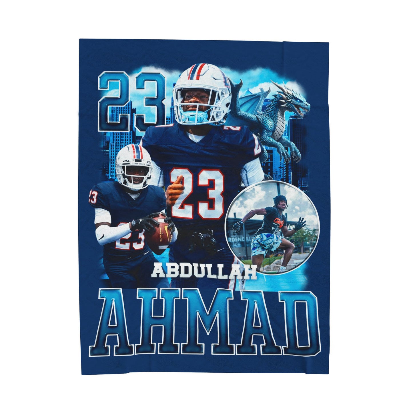 Abdullah Ahmad 60"-80" Plush Blanket