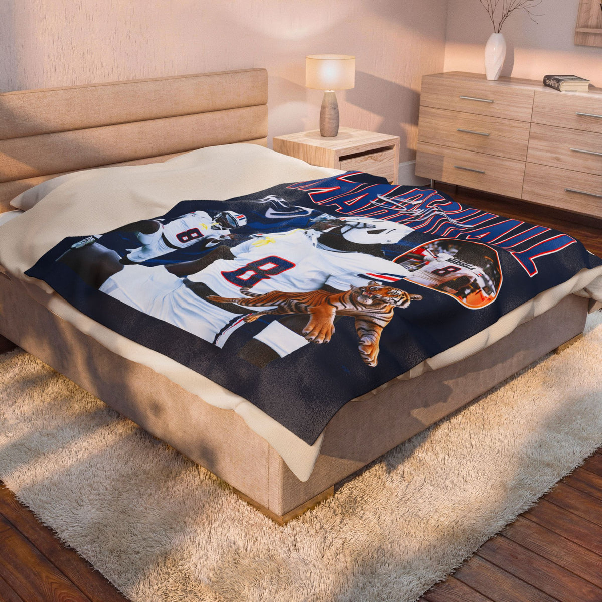 Swipe Marshall 60"-80" Plush Blanket