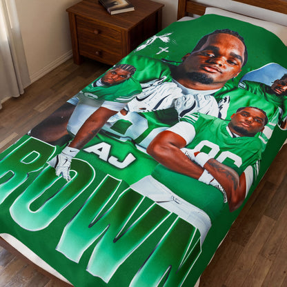 Aj Brown 60"-80" Plush Blanket