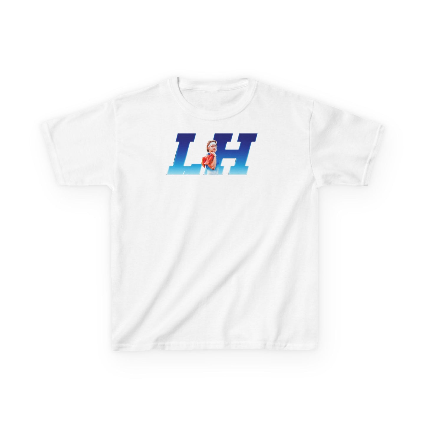 Landon Holly Big Initials Colored Kids Tee
