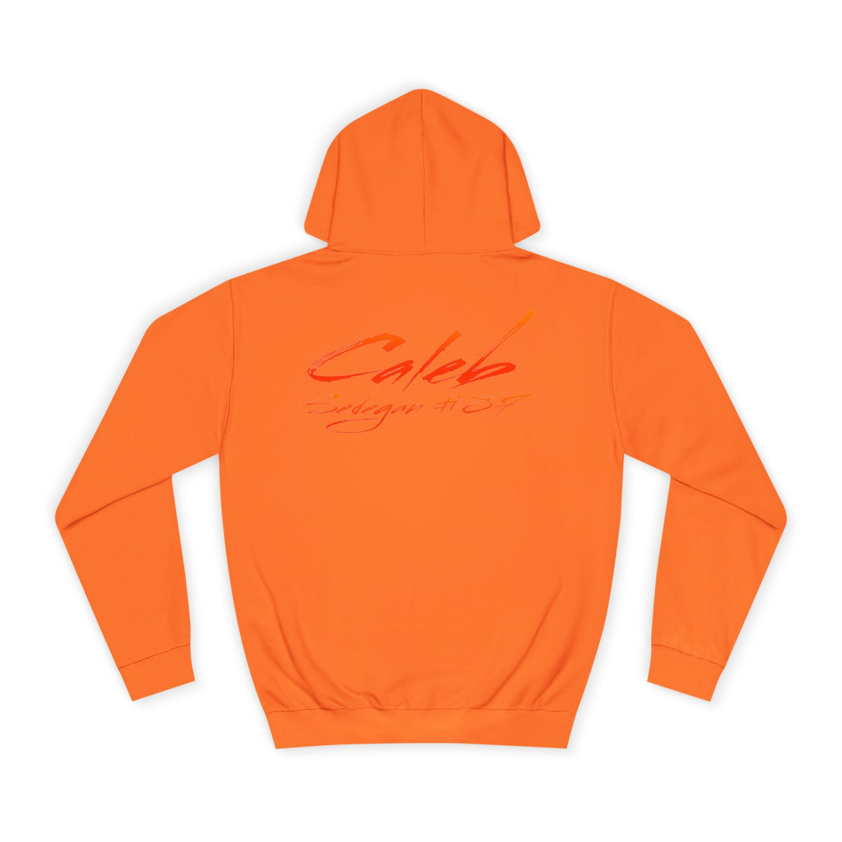 Caleb Sedegan Cursive Name & Number Premium Hoodie