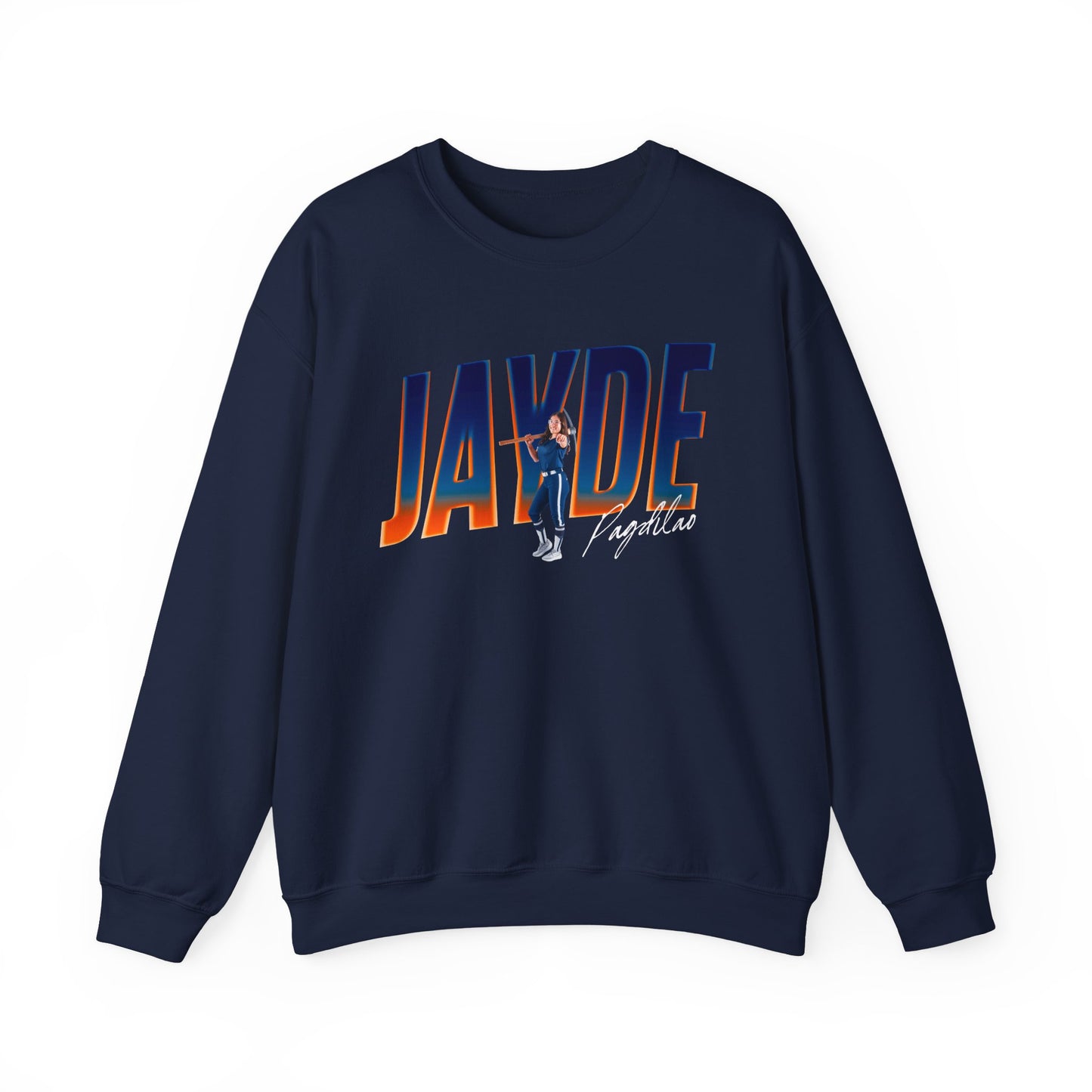 Jayde Pagdilao Cursive Combo Crewneck Sweatshirt
