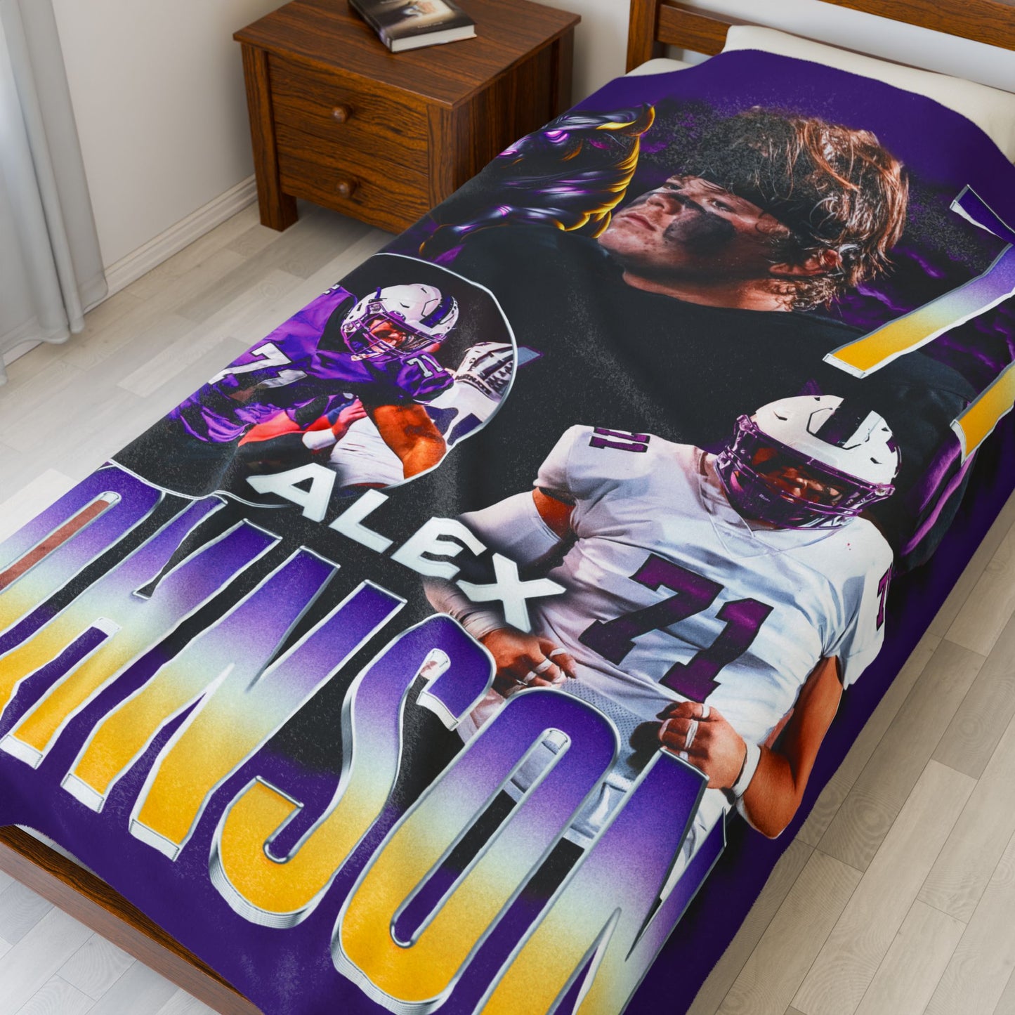 Alex Johnson 60"-80" Plush Blanket