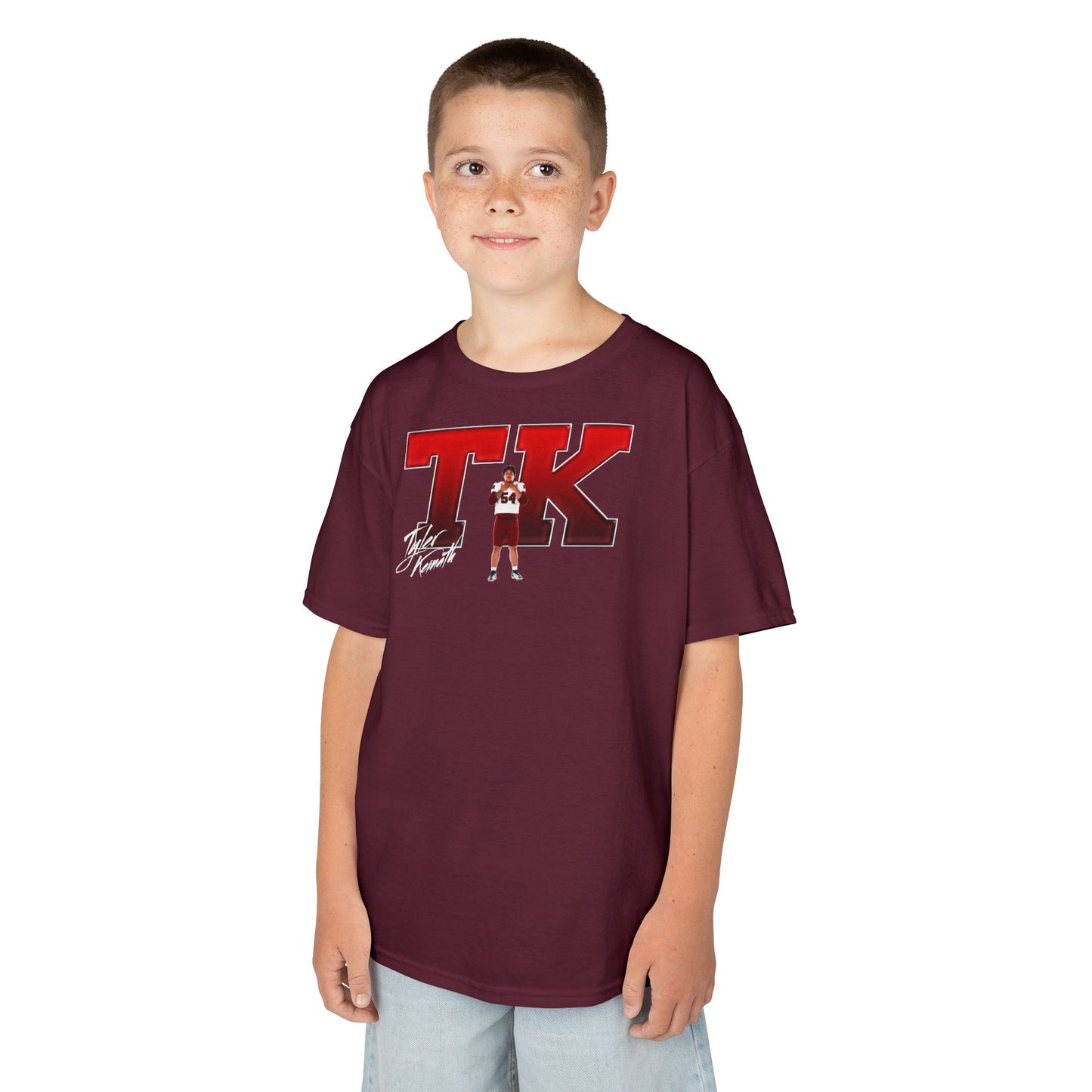 Tyler Keinath Big Initials Colored Kids Tee