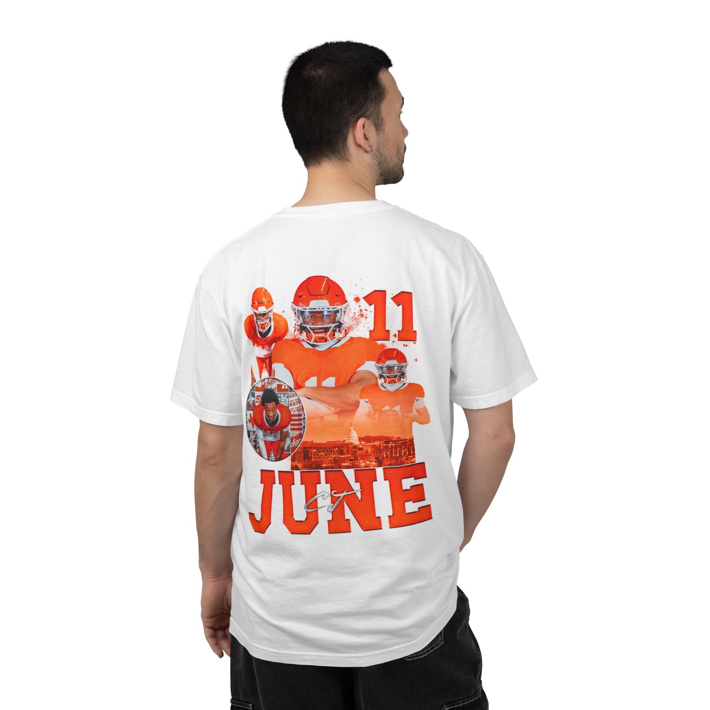 CJ June Logo Front & Back Premium Tee