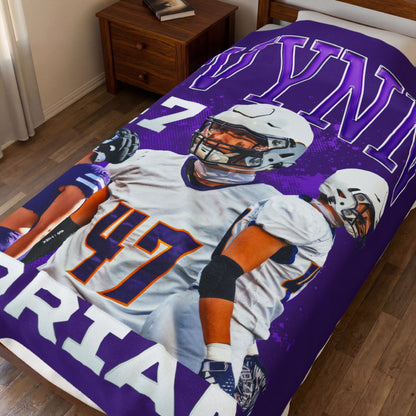 Adrian Wynn 60"-80" Plush Blanket