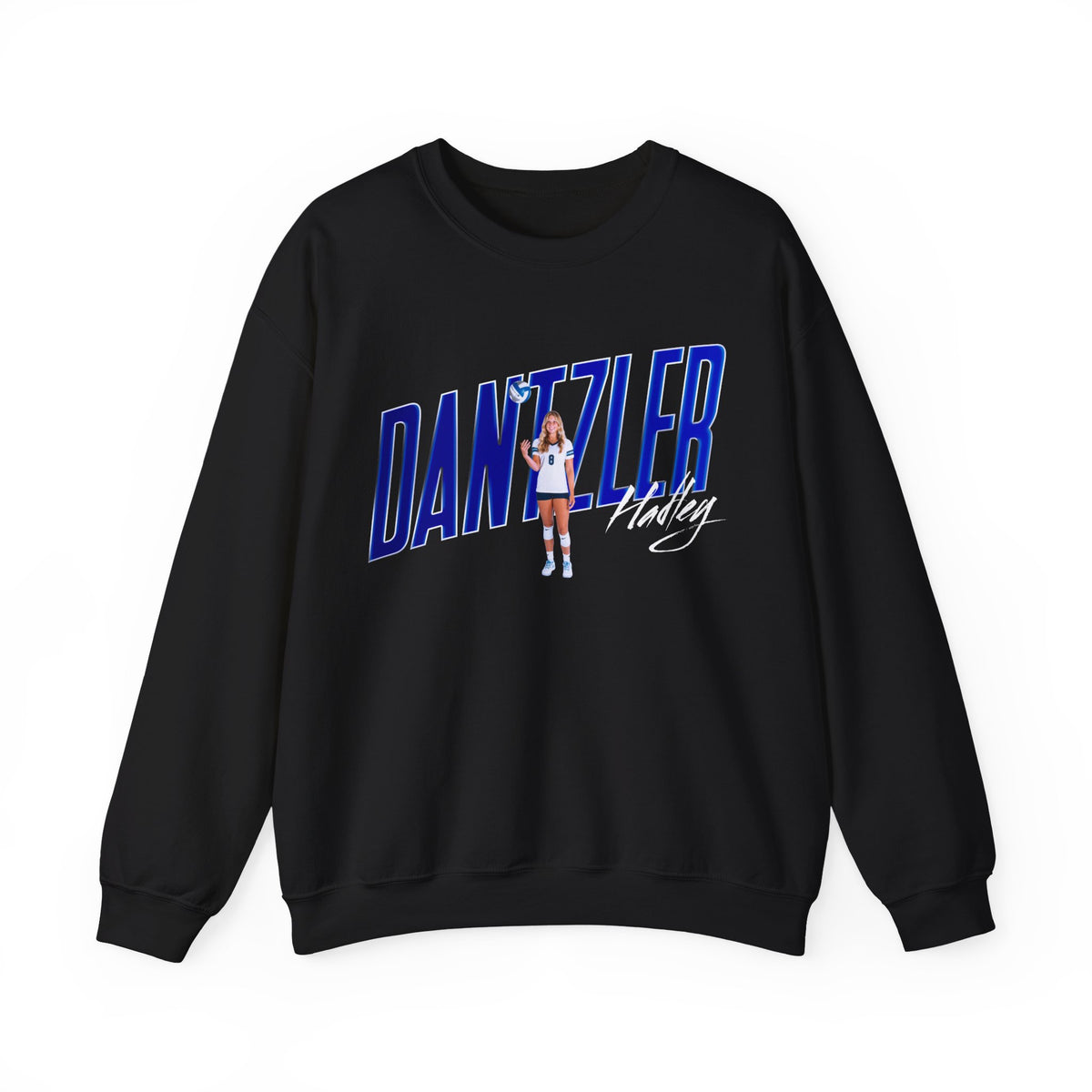 Hadley Dantzler Cursive Combo Colored Crewneck Sweatshirt