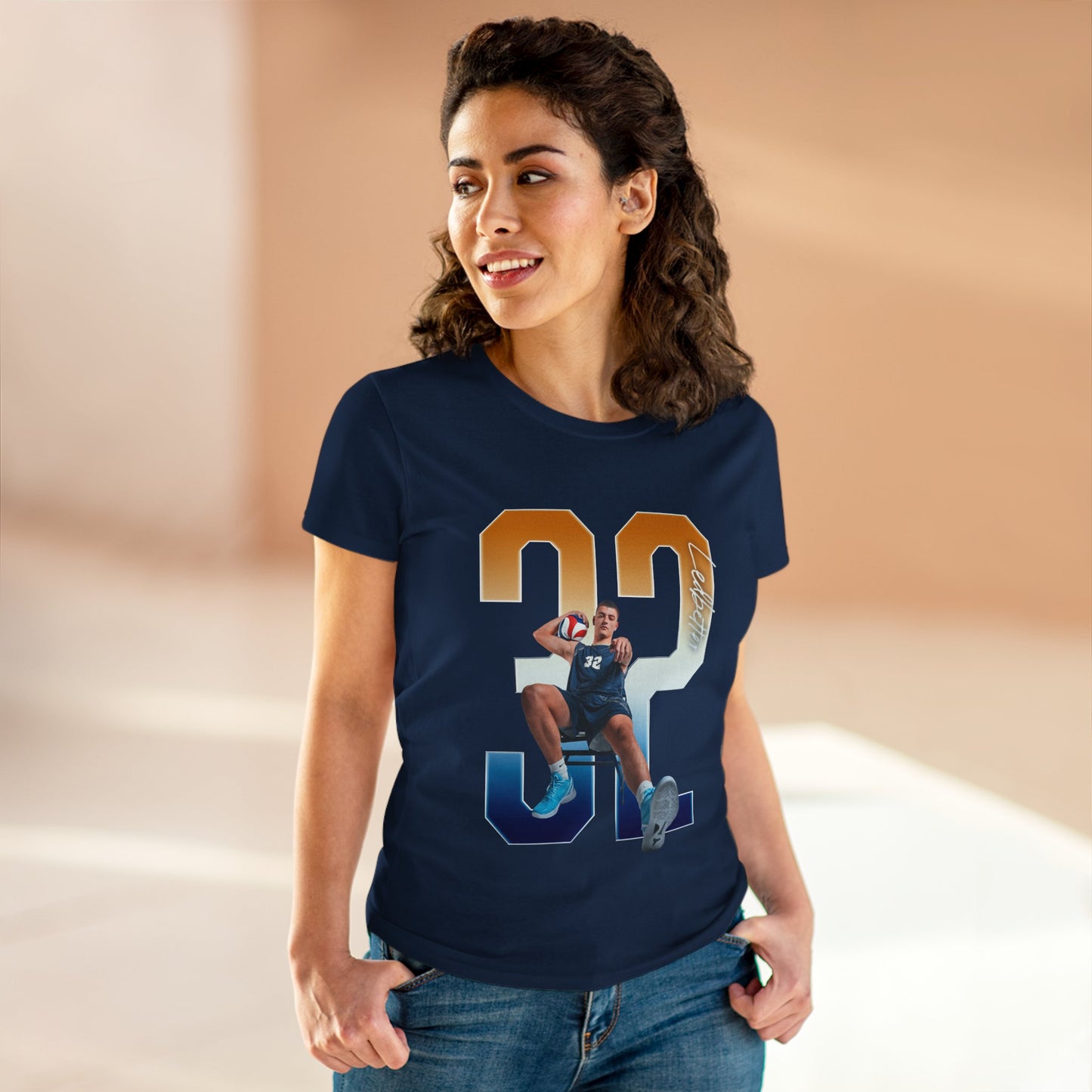 Blu Ledbetter Player Icon Number Women's Tee