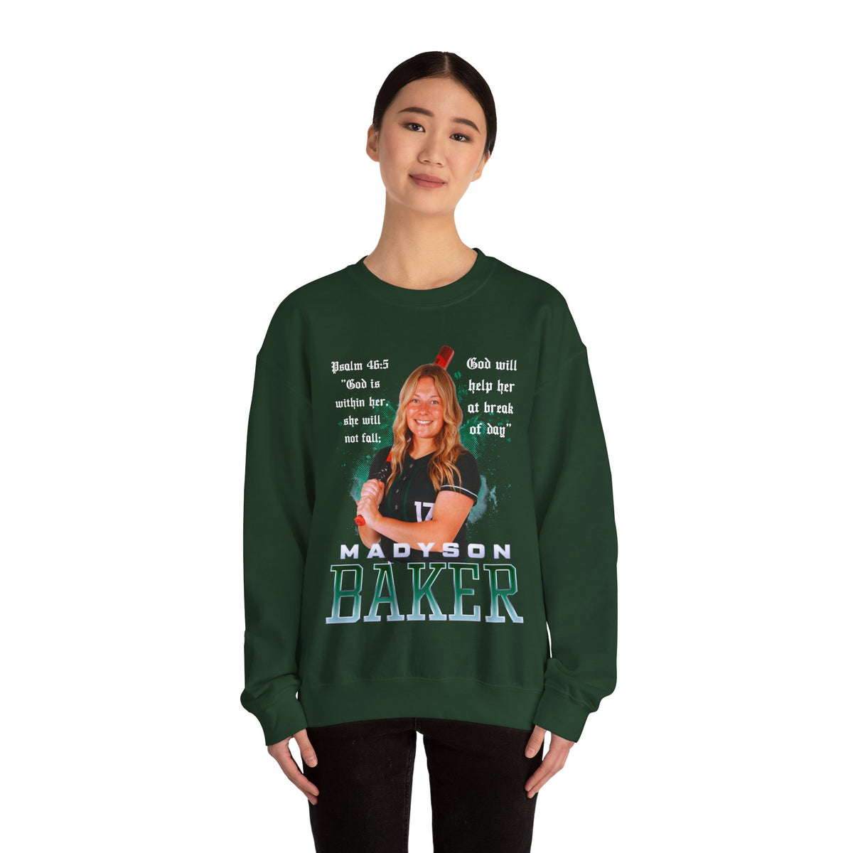 Madyson Baker Featured Quote Crewneck Sweatshirt