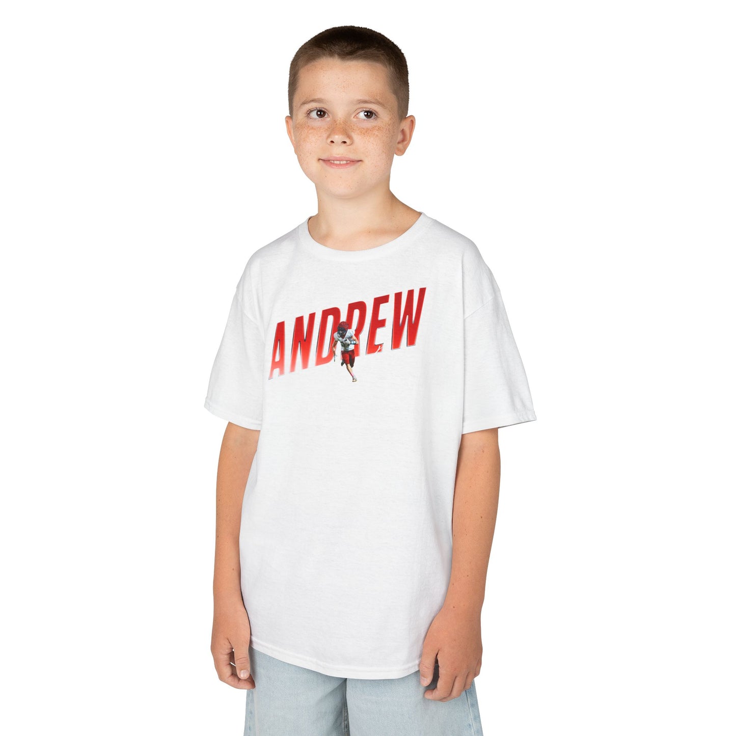 Andrew Brown Cursive Color Combo Kids Tee