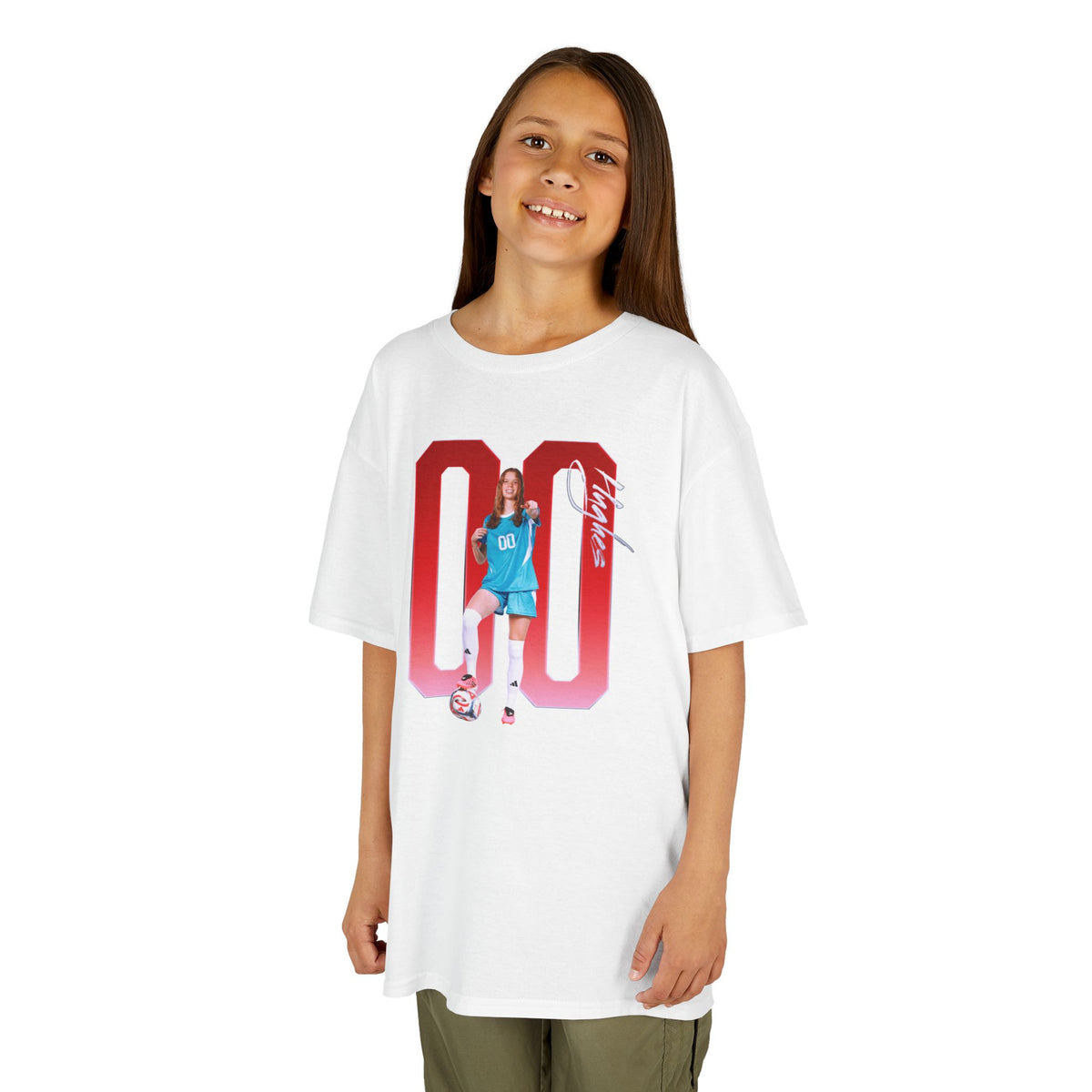 Grace Hughes Player Icon Number Kids Tee