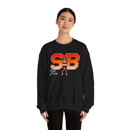 Selah Brown Big Initials Crewneck Sweatshirt