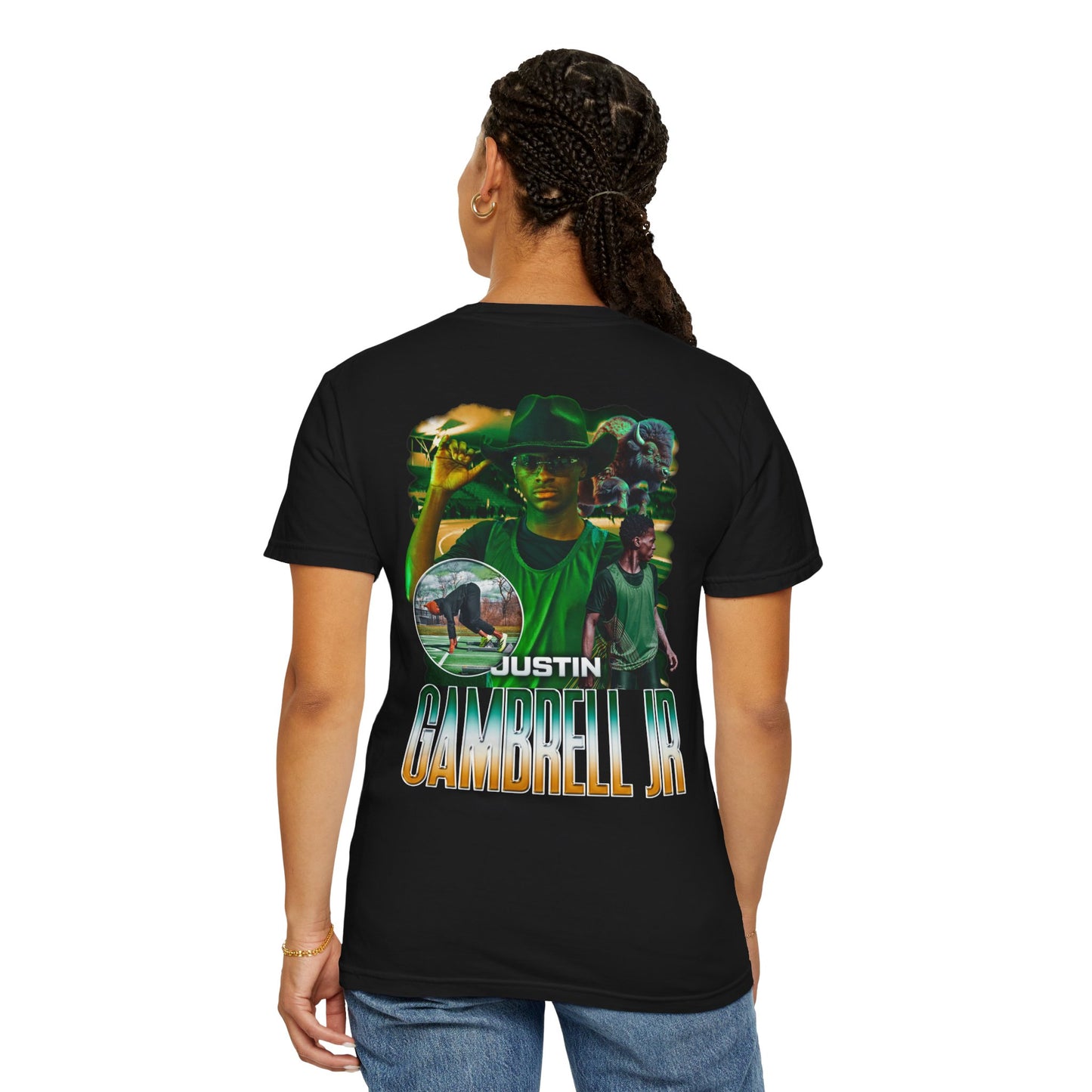 Justin Gambrell Jr. Logo Front & Back Premium Tee