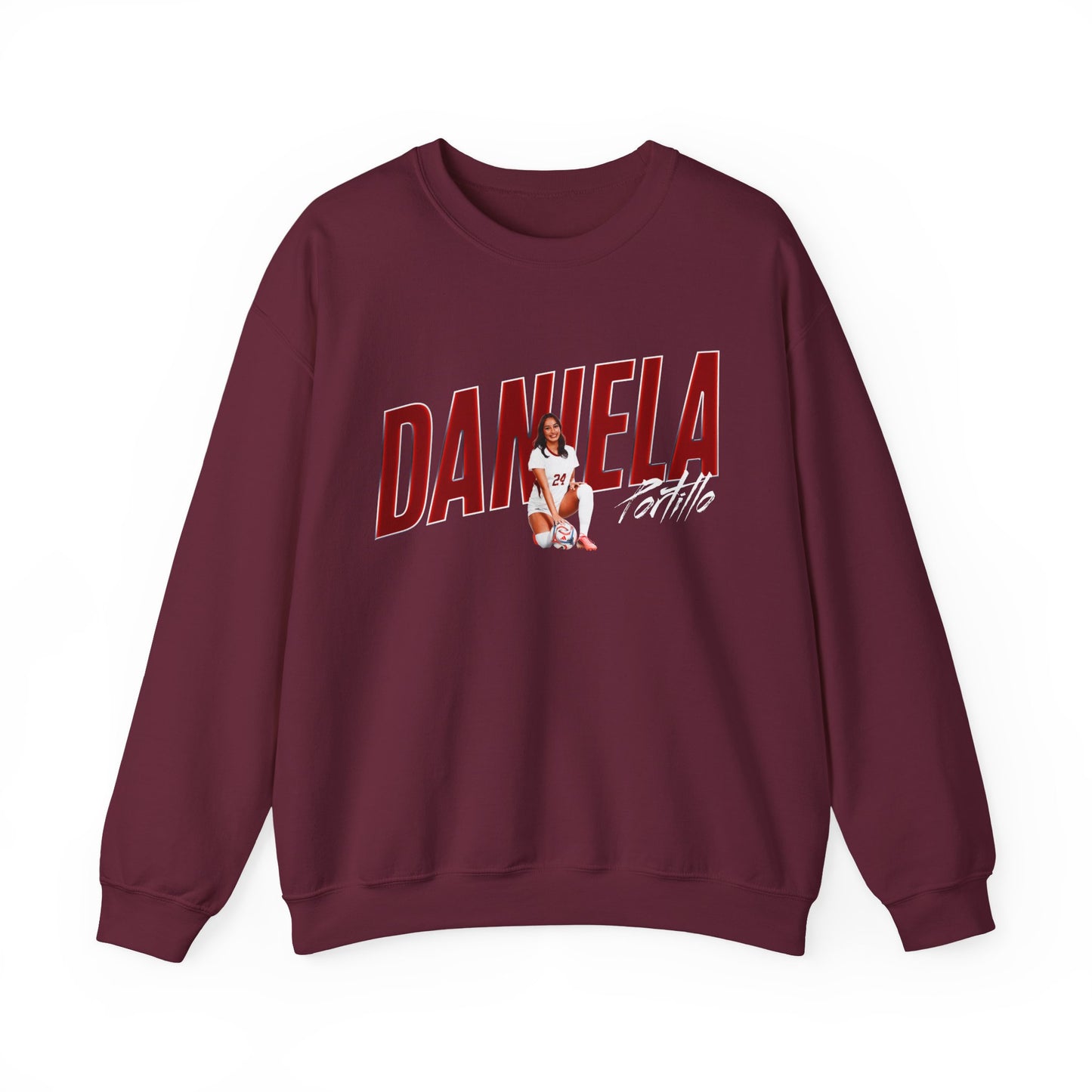 Daniela Portillo Cursive Combo Colored Crewneck Sweatshirt