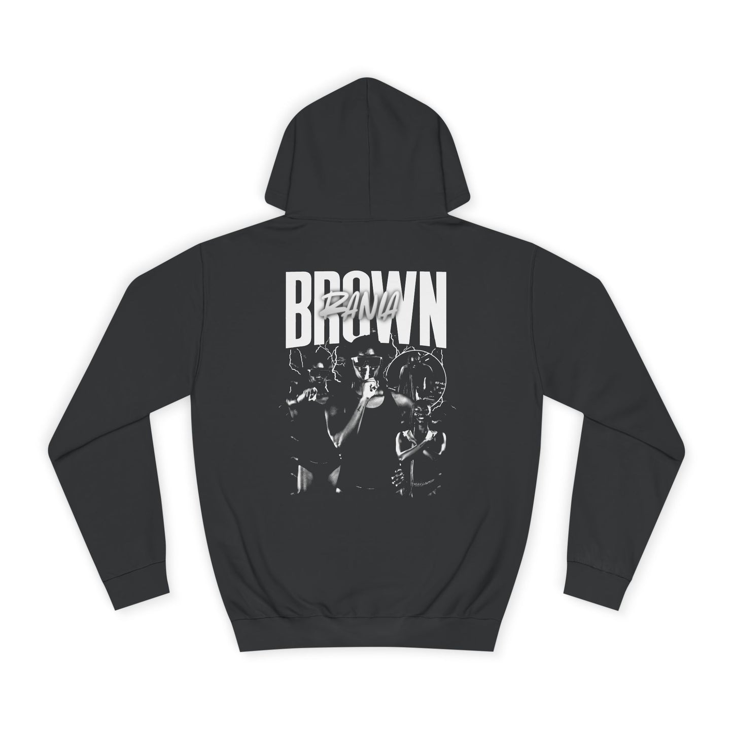 Rania Brown Vintage Blackout Premium Hoodie
