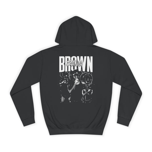 Rania Brown Vintage Blackout Premium Hoodie