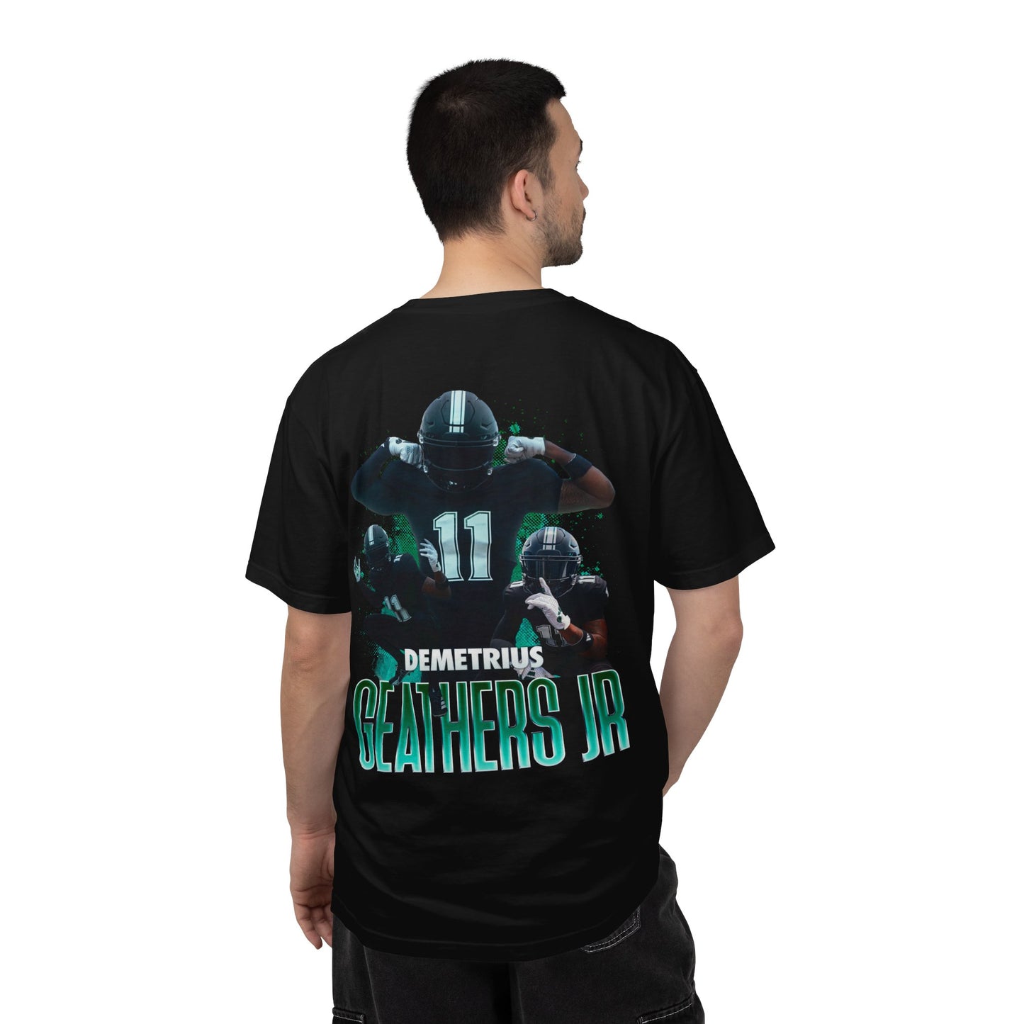 Demetrius Geathers Jr. Logo Front & Back Premium Tee