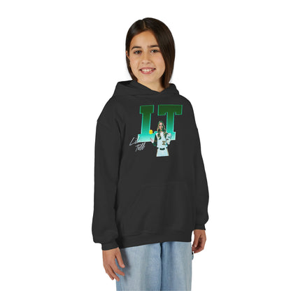 Lila Toll Big Initials Colored  Kids Hoodie