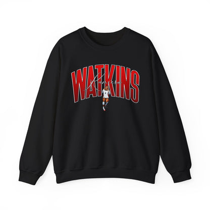 Kamiera Watkins Curved Combo Colored Crewneck Sweatshirt