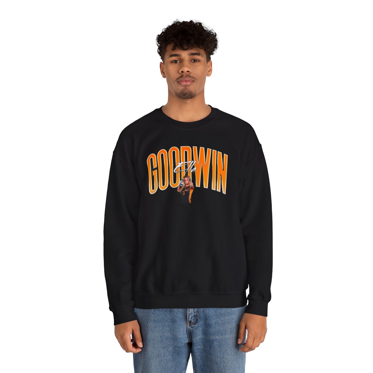 Ella Goodwin Curved Combo Colored Crewneck Sweatshirt