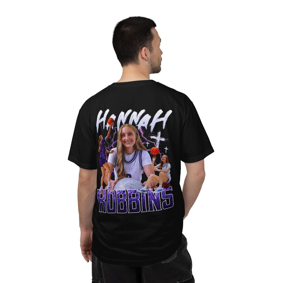 Hannah Robbins Logo Front & Back Premium Tee
