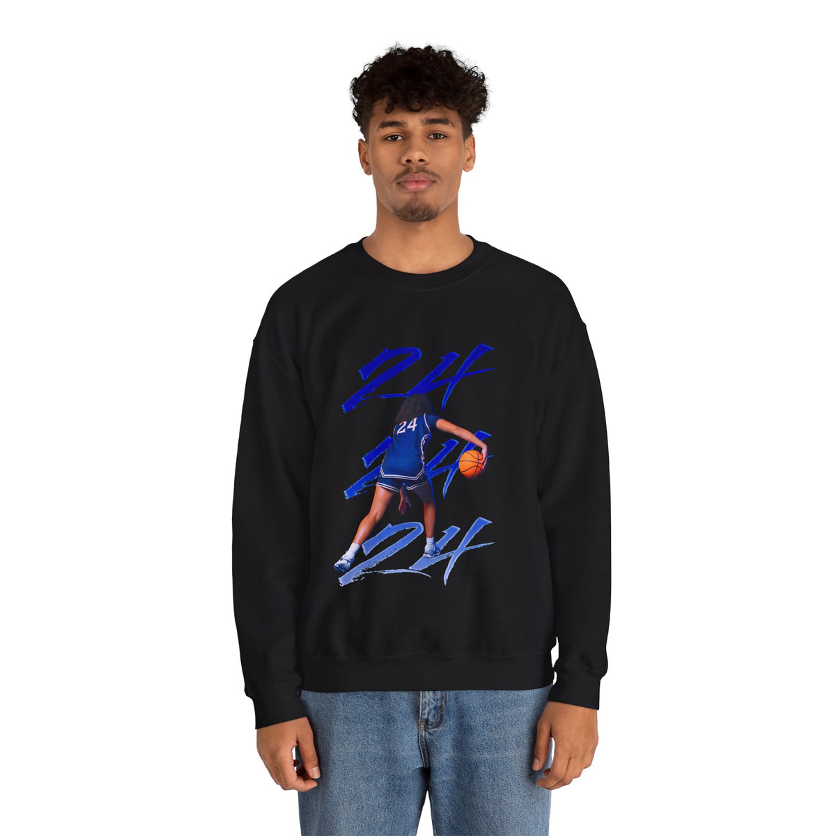 Kadynce Couture Number Scribble Crewneck Sweatshirt