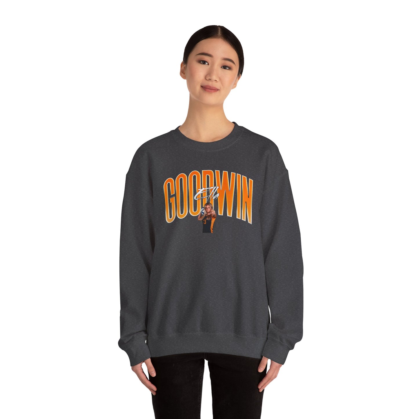 Ella Goodwin Curved Combo Colored Crewneck Sweatshirt