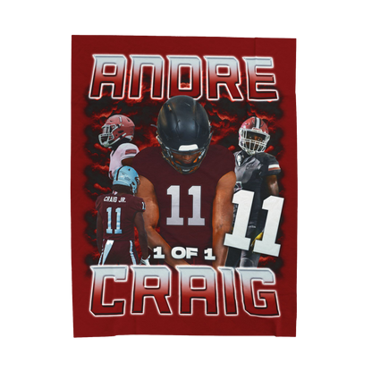 Andre Craig 60"-80" Plush Blanket