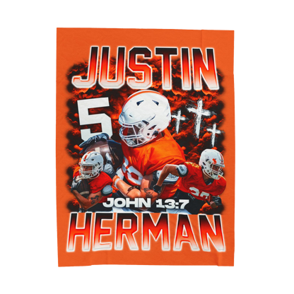 Justin Herman 60"-80" Plush Blanket