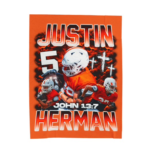 Justin Herman 60"-80" Plush Blanket