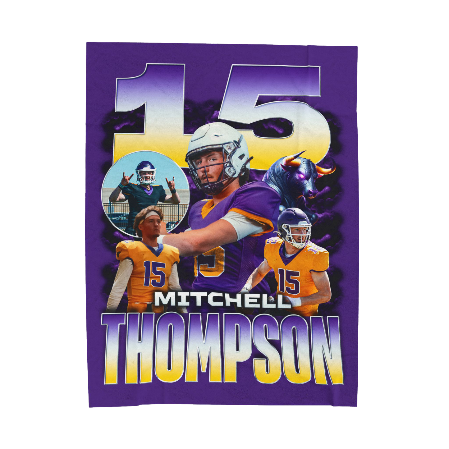 Mitchell Thompson 60"-80" Plush Blanket