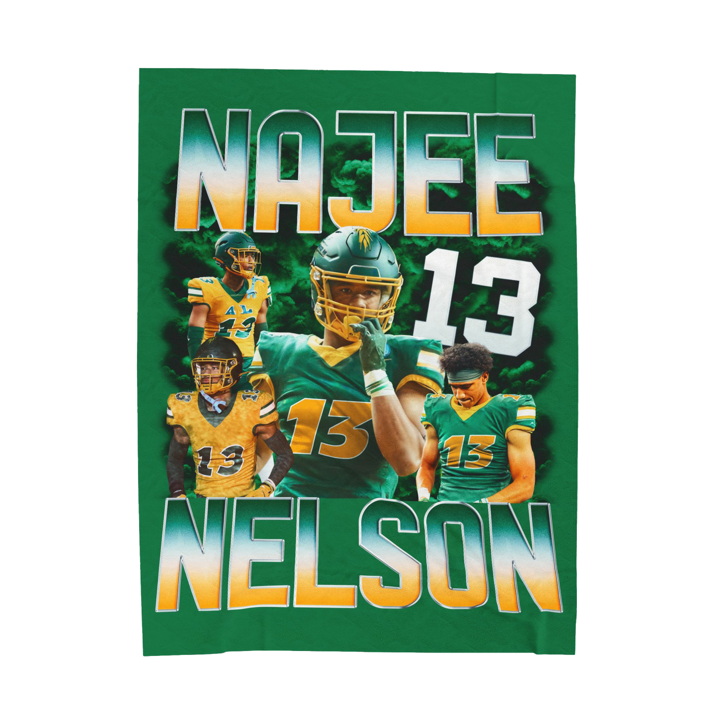 Najee Nelson 60"-80" Plush Blanket